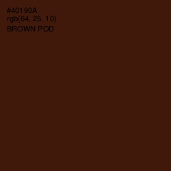 #40190A - Brown Pod Color Image